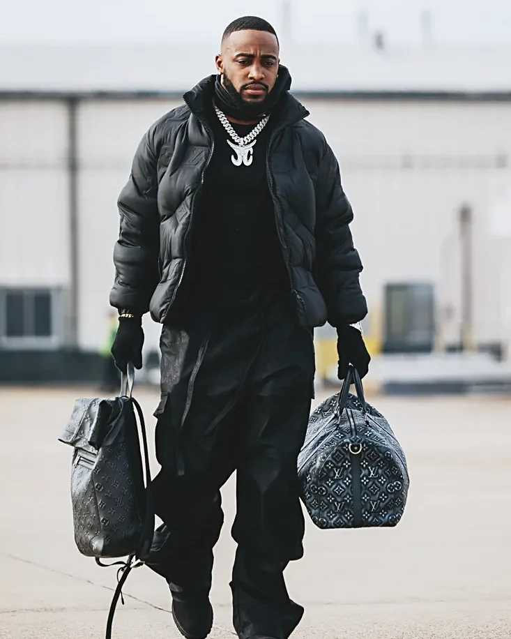 Julius Chestnut, Tennessee Titans RB, styled by Quezio